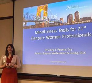 Claire E. Parsons presenting at Women's Initiative Regional Summit